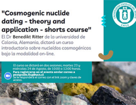 Online Short Course on Cosmogenic Nuclides as Dating Tool at the Universidad Católica del Norte (UCN)
