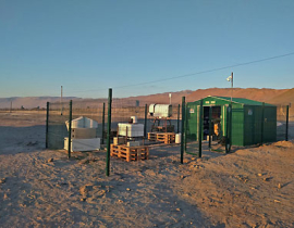 Remote sensing station in the Atacama desert at the Airport of Iquique/Chile